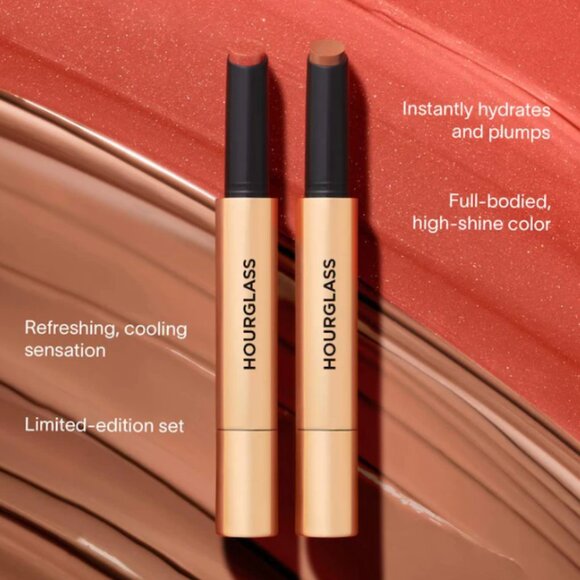 Hourglass Phantom Volumizing Glossy Lip Balm Duo | Mystic & Trace | NEW MAKEUP - Picture 2 of 6